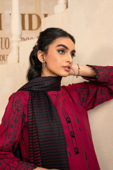 Alkaram FW-04-22-Red Winter Collection 2022 Online Shopping